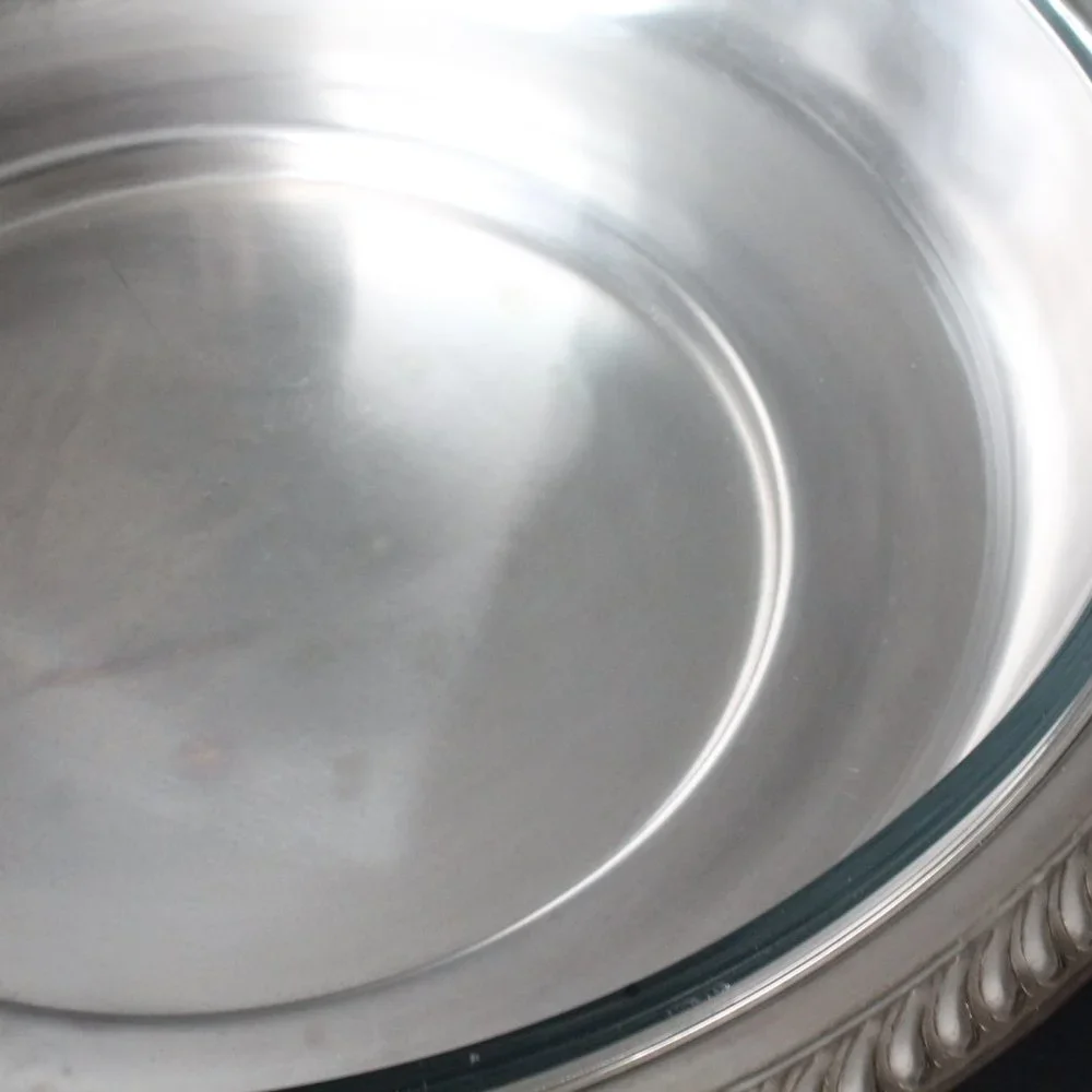 [RIDEAU PLATE] Lidded Silver Serving Tray with and Glass Dish - Picture 11 of 17
